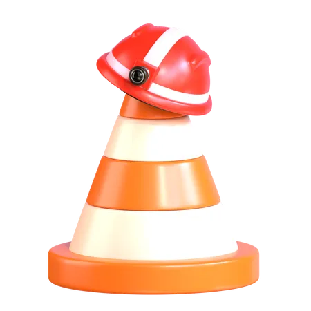 Construction Cone  3D Icon