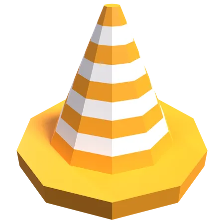 Construction Cone  3D Icon