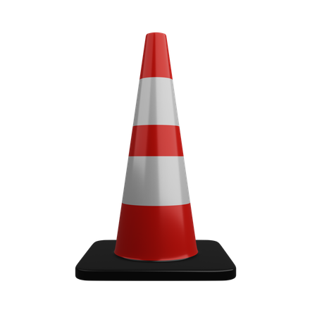 Construction Cone  3D Illustration