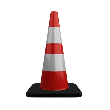 Construction Cone  3D Illustration