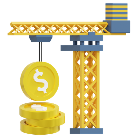 Construction Cost  3D Icon