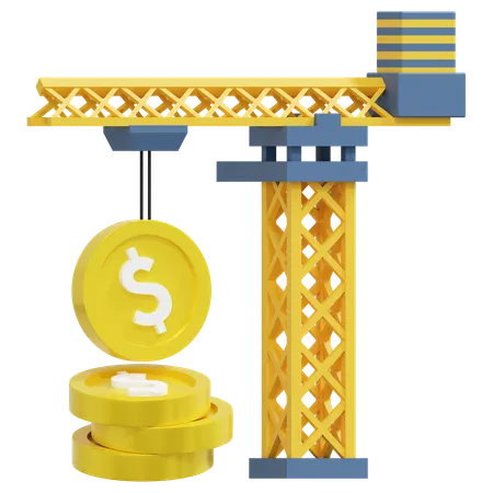 Construction Cost  3D Icon