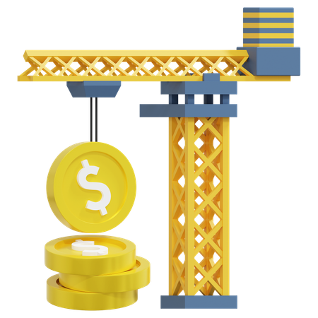 Construction Cost  3D Icon