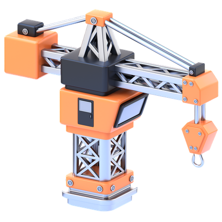 Construction Crane  3D Icon