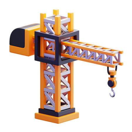 Construction Crane  3D Icon