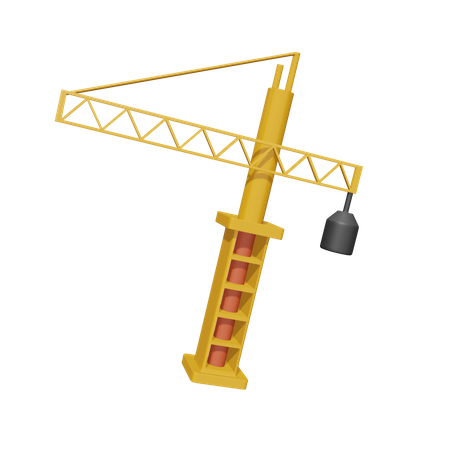 Construction Crane  3D Icon