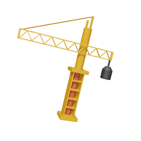 Construction Crane  3D Icon