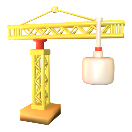 Construction Crane  3D Icon