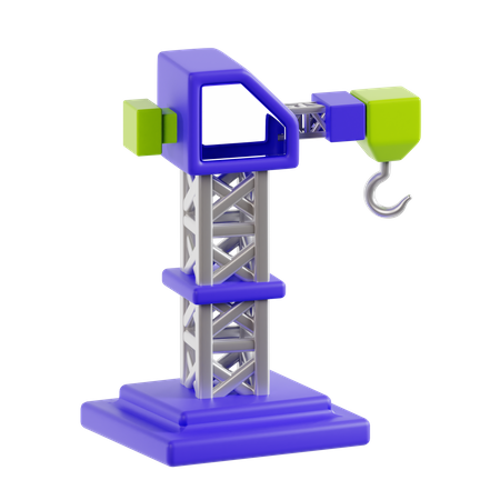 Construction Crane  3D Icon