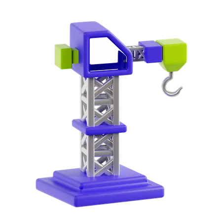 Construction Crane  3D Icon