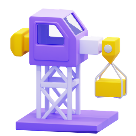 Construction Crane  3D Icon