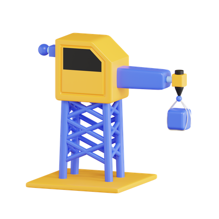 Construction Crane  3D Icon