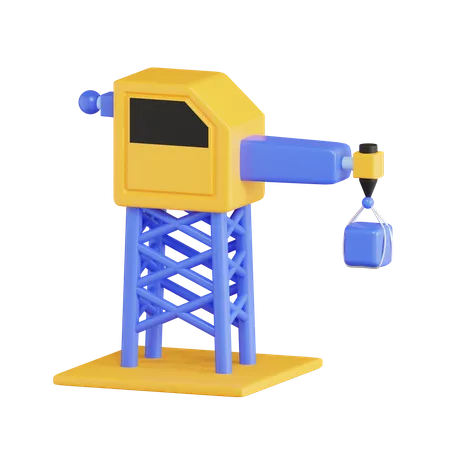 Construction Crane  3D Icon