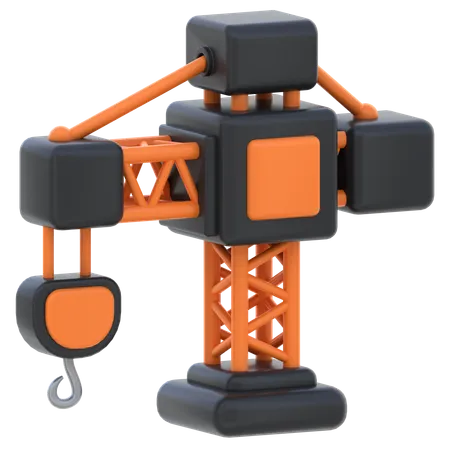 Construction Crane  3D Icon