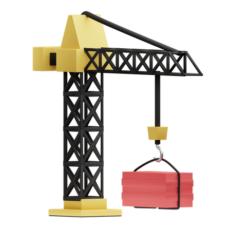 Construction Crane  3D Icon