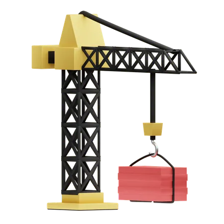 Construction Crane  3D Icon