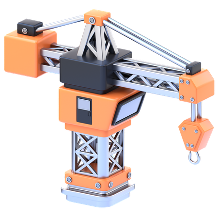 Construction Crane  3D Icon
