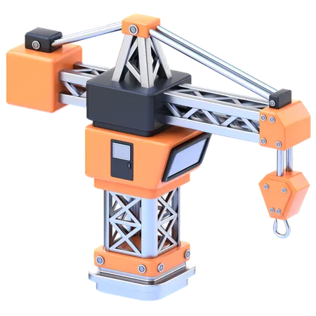 Construction Crane  3D Icon