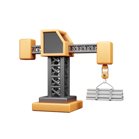 Construction Crane  3D Icon