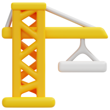 Construction Crane  3D Icon