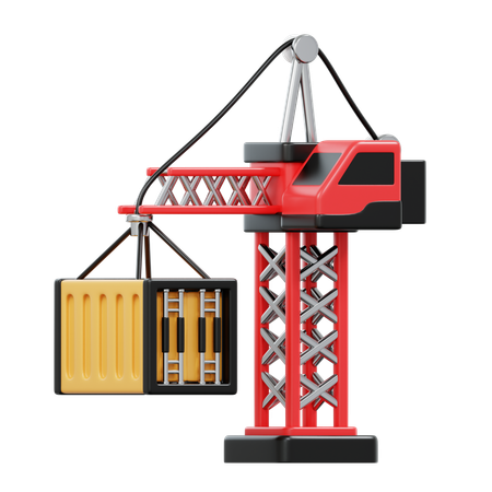Construction Crane  3D Icon