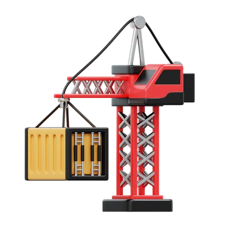 Construction Crane  3D Icon