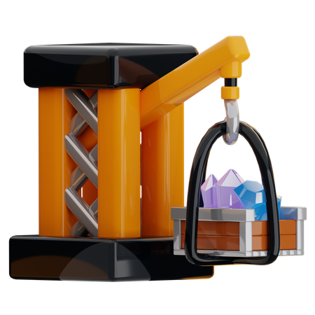 Construction Crane  3D Icon