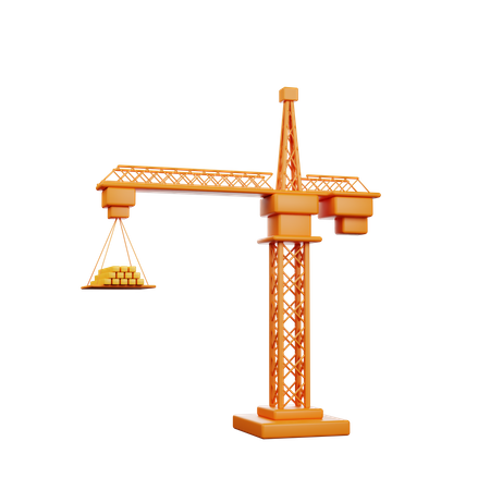 Construction Crane  3D Icon