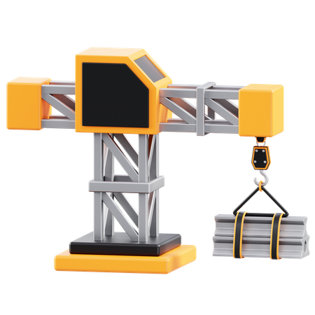 Construction Crane  3D Icon