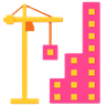 3d tower crane illustration