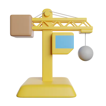 Crane Construction Tools 3D Icon