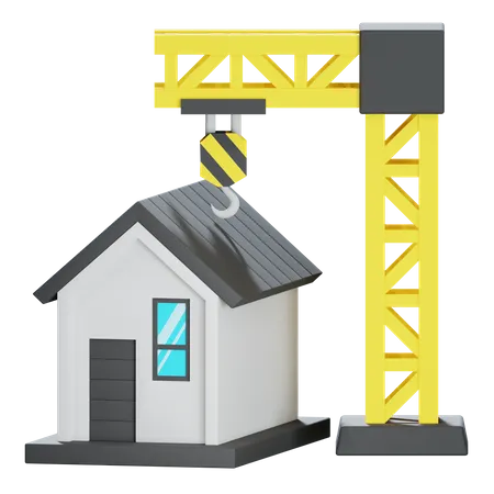 Construction de maison  3D Icon