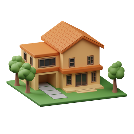 Construction de maisons  3D Icon
