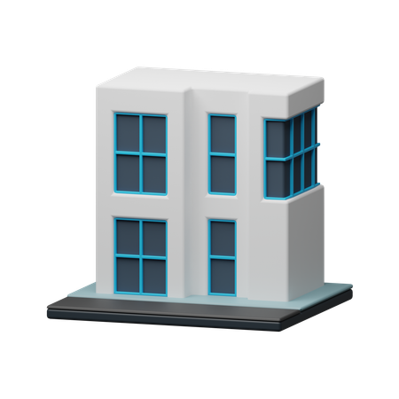 Bâtiment de maison moderne  3D Icon