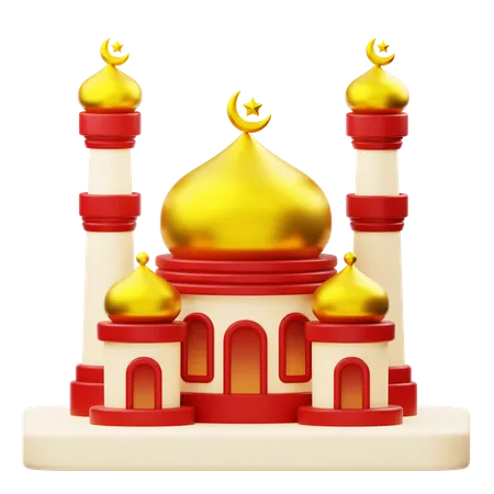 Bâtiment De La Mosquée Ramadan  3D Icon