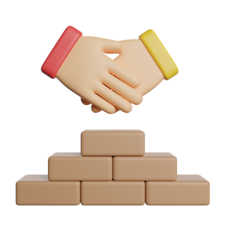 Construction Deal  3D Icon