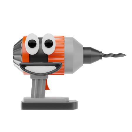 Construction Drill  3D Icon