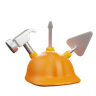 3d construction equipment logo