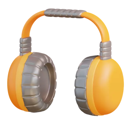 Construction Headset  3D Icon