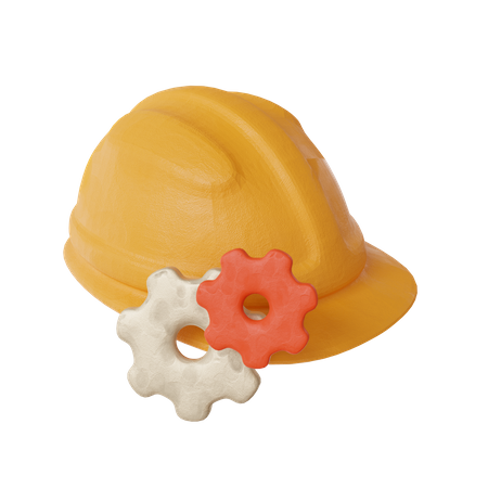 Construction Helmet  3D Icon