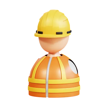 Construction Helmet  3D Icon