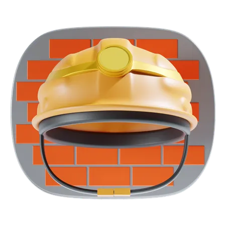 Construction Helmet  3D Icon