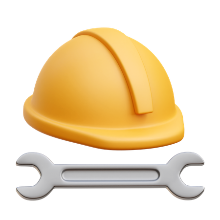 Construction Helmet  3D Icon