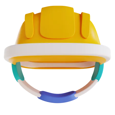Construction Helmet 3D Icon