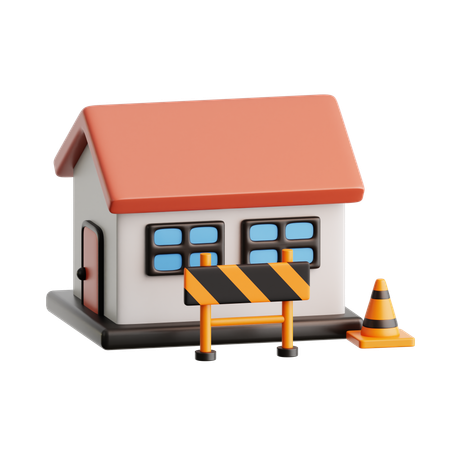 Construction House  3D Icon