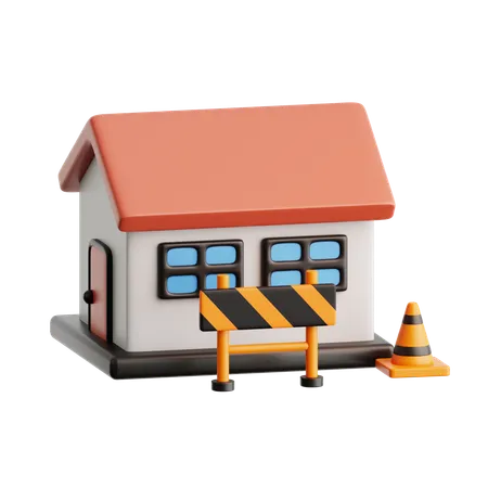 Construction House  3D Icon