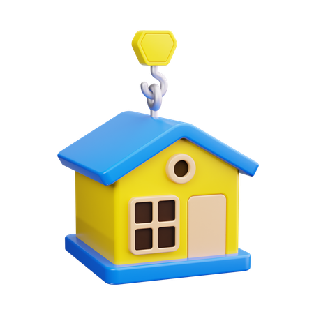 Construction House  3D Icon
