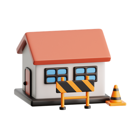 Construction House  3D Icon