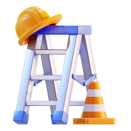 Construction Ladder  3D Icon