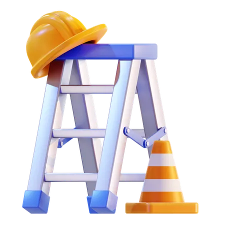 Construction Ladder  3D Icon